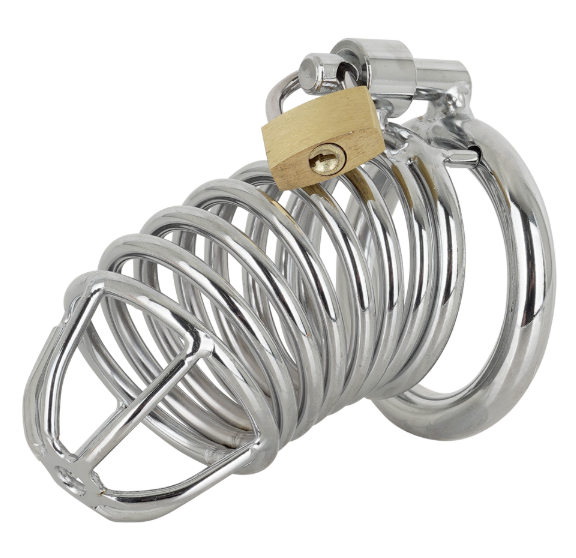 男性用貞操帯 女の子のショーツ&音声作品付き